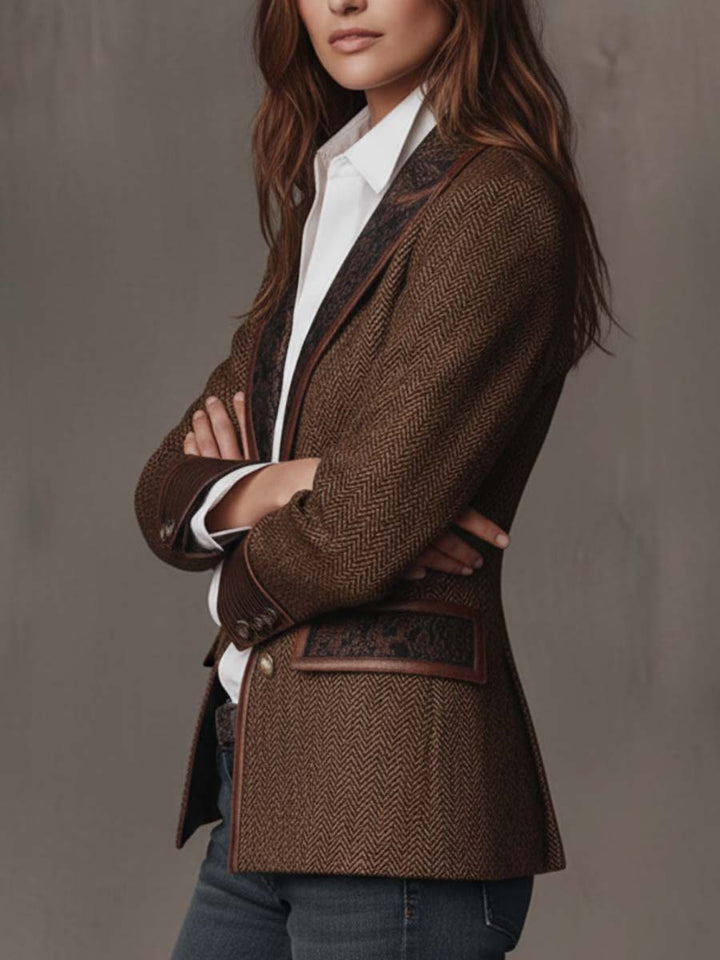 Gisela | Blazer con Paneles de Espiga