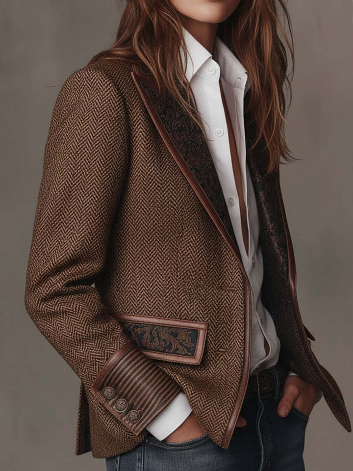 Gisela | Blazer con Paneles de Espiga