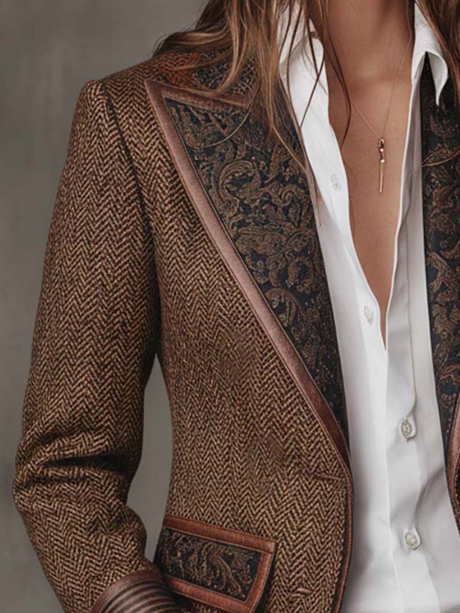 Gisela | Blazer con Paneles de Espiga