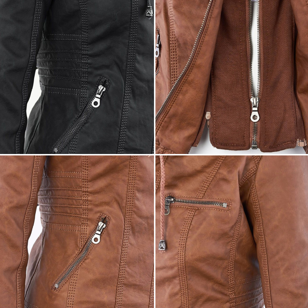 Macarena | Chaqueta Motera con Capucha