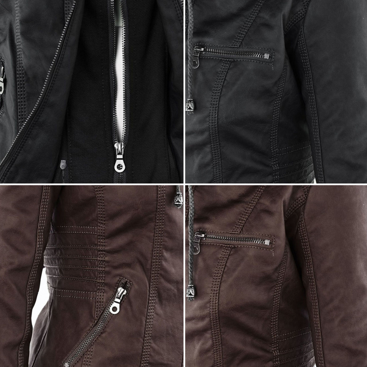 Macarena | Chaqueta Motera con Capucha