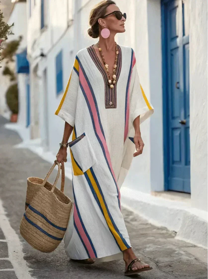 Marlena | Vestido Largo de Aire Costero