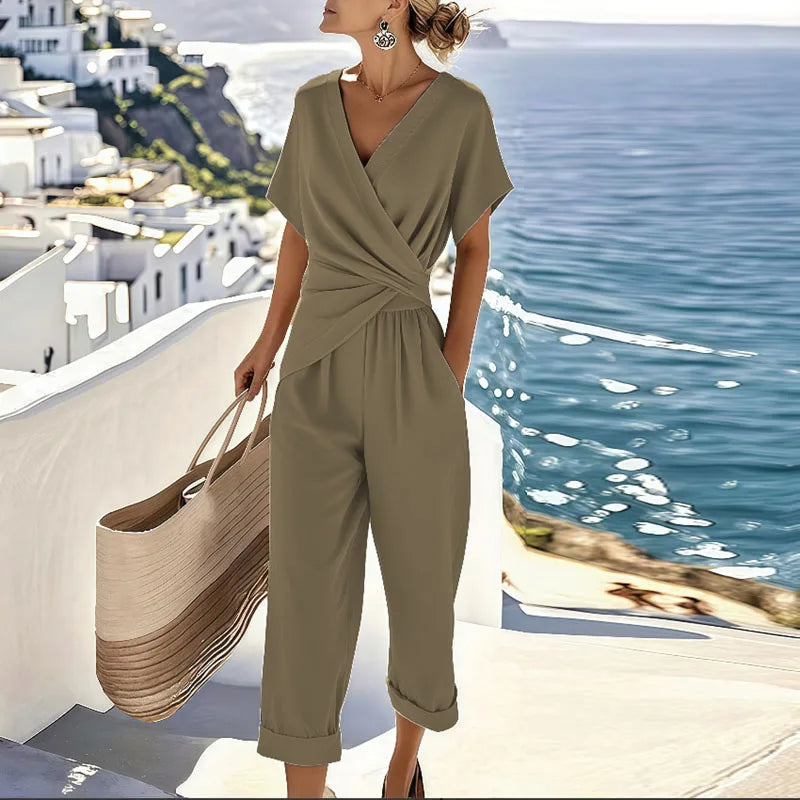 Mykonos | Conjunto de Dos Piezas con Top Cruzado