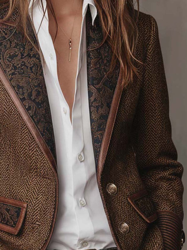Gisela | Blazer con Paneles de Espiga