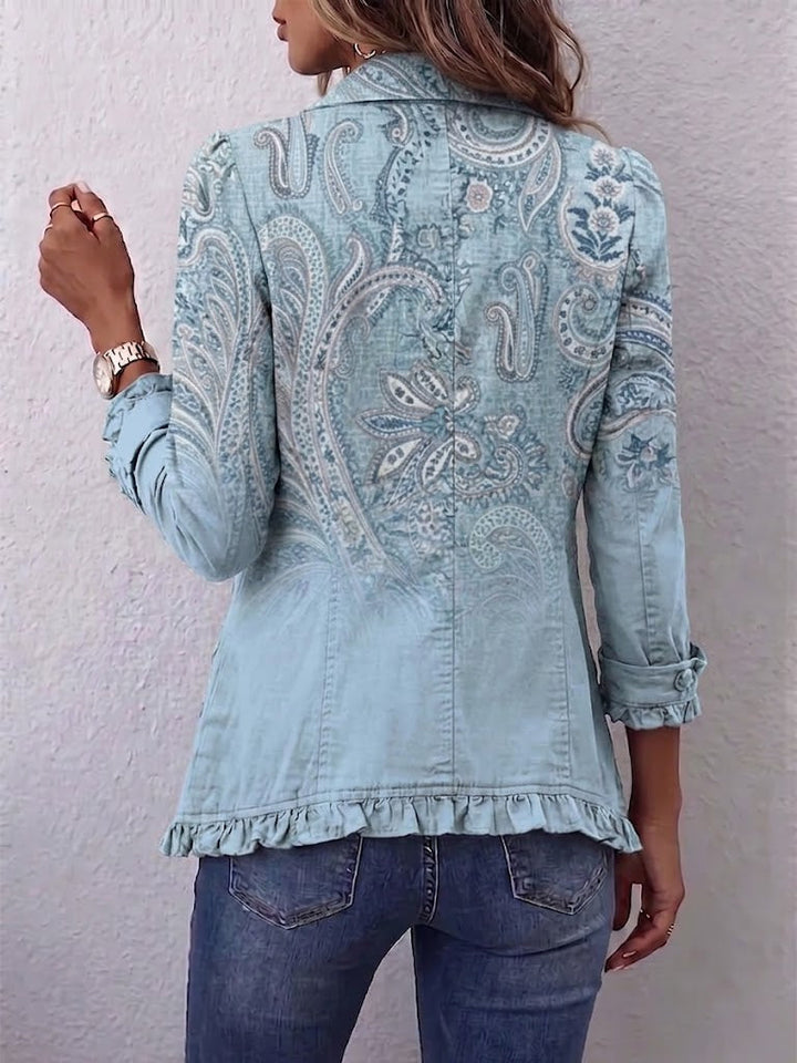 Isabella | Chaqueta Cachemira Vintage con Volantes